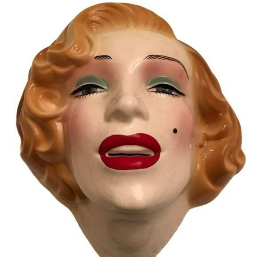 Vintage 80's Marilyn Monroe Porcelain Mask